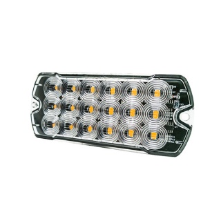 0-441-76 High Intensity 18 Amber LED Warning Light (19 Flash Patterns)